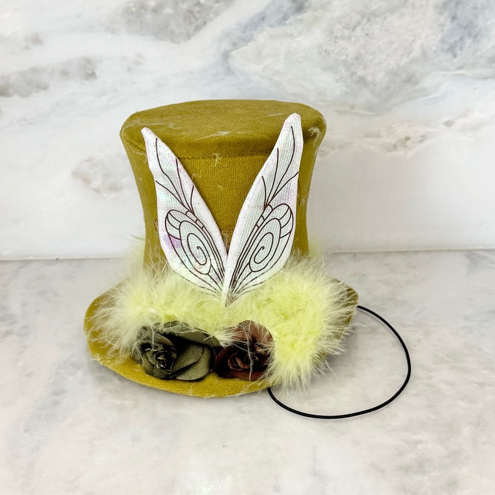 Disneyland Whimsical Tinkerbell Mini Velvet Top Hat